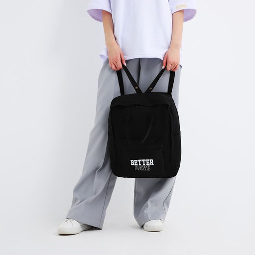 Рюкзак текстильный мамс Better days, 38х27х13 см, цвет черный - Nazamok фото 9