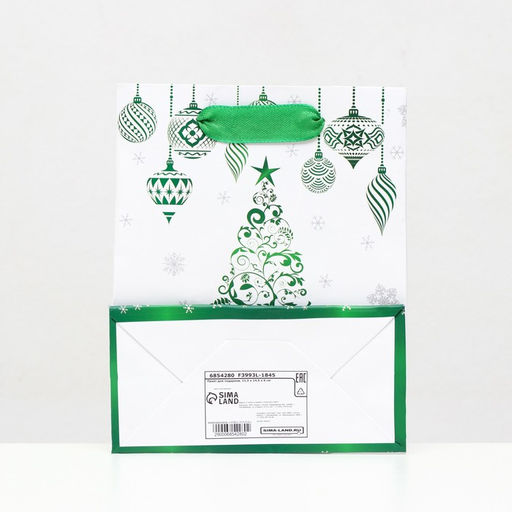 Цена за 12 шт. Пакет ламинированный Новогодняя картина 11,5 х 14,5 х 6 см - Simaland фото 6
