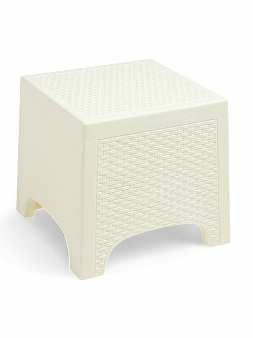 Садовый стол «Ротанг лайт», 43.5×43.5×39.5 см, пластиковый, белый