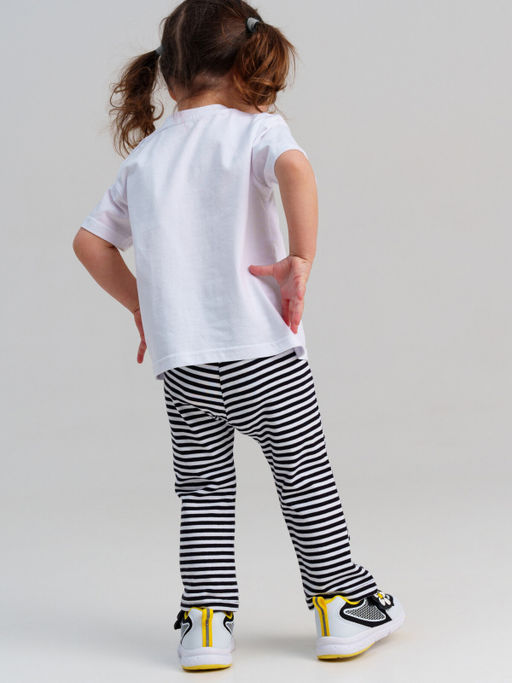 12543021 Комплект детский трикотажный для девочек: фуфайка (футболка), брюки (легинсы) - Playtoday фото 3