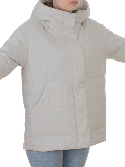 9607 MILK Куртка стеганная демисезонная женская (100 гр. холлофайбер) - Fashion фото 2