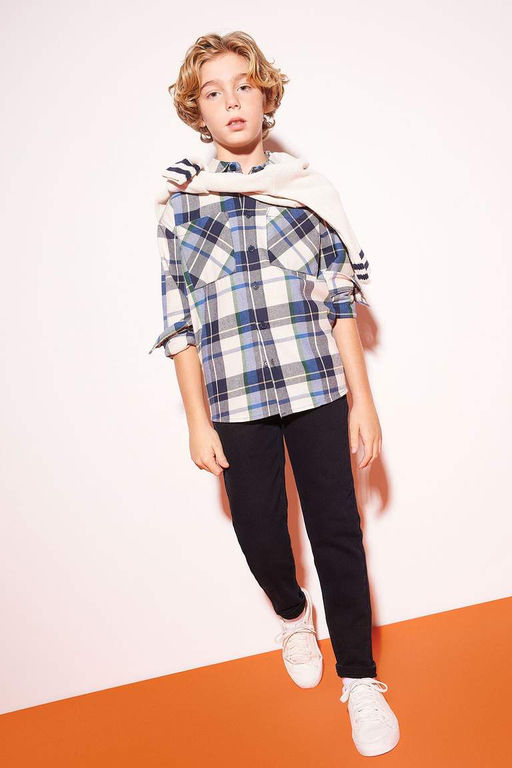 Джинсовые брюки узкого кроя для мальчиков скинни - Defacto фото 3