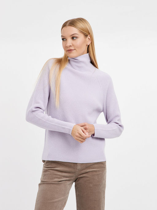 водолазка женская сиреневая из шерсти - Glenfield фото 3