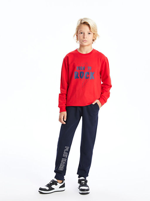 Bisiklet Yaka Erkek ?ocuk Sweatshirt - Waikiki фото 2