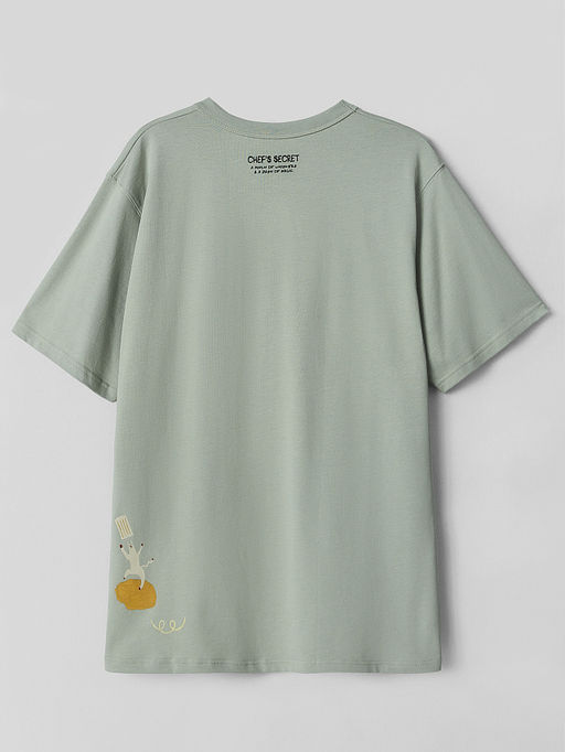 Футболка мужская зеленая прямого кроя - Mark formelle фото 7