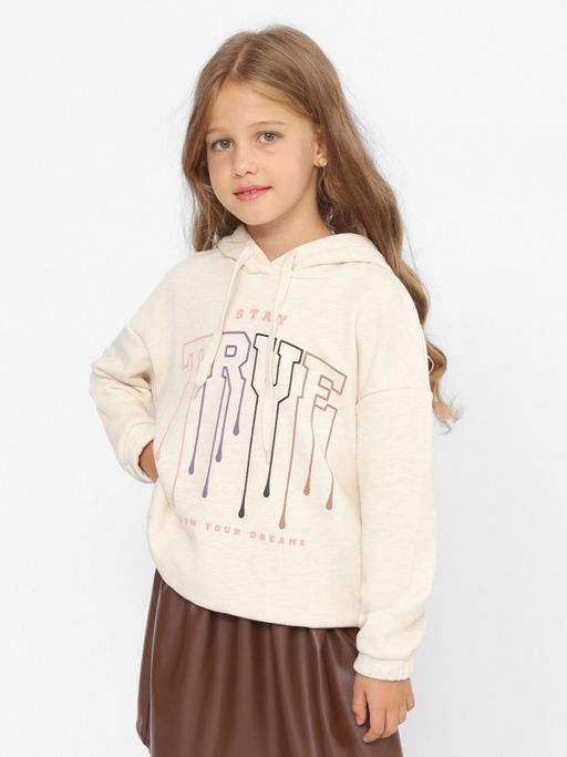CRB wear/CWJG 63718-13-390 Толстовка для девочки,бежевый меланж/Ex.Cherubino