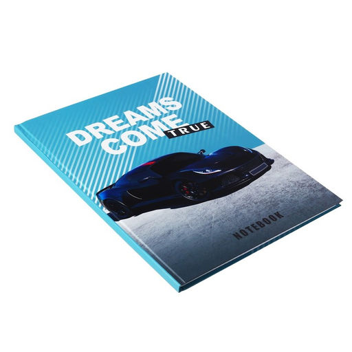 Колледж-тетрадь в твердой обложке 7БЦ, А4, 80 листов, DREAMS COME TRUE, блок в клетку, матовая ламинация, ВЫБОРОЧНЫЙ ЛАК - Calligrata фото 2