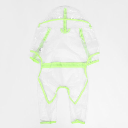 Дождевик-комбинезон для собак, р-р 2XL (ДС 42, ОГ 57 см, вес 16-20 кг), прозрачный-жёлтый - Simaland фото 10