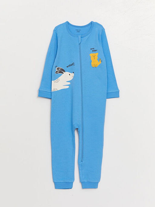 Bisiklet Yaka Bask?l? Erkek Bebek Tulum 2li - Waikiki фото 2