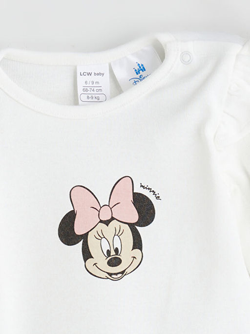 Minnie Mouse Lisansl? K?z Bebek ??t??tl? Body 2li