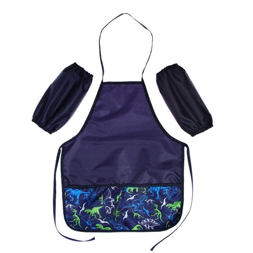 Фартук для труда + нарукавники, 485×395/250×160 мм, рост 116-140 см, Calligrata «Динозавры»