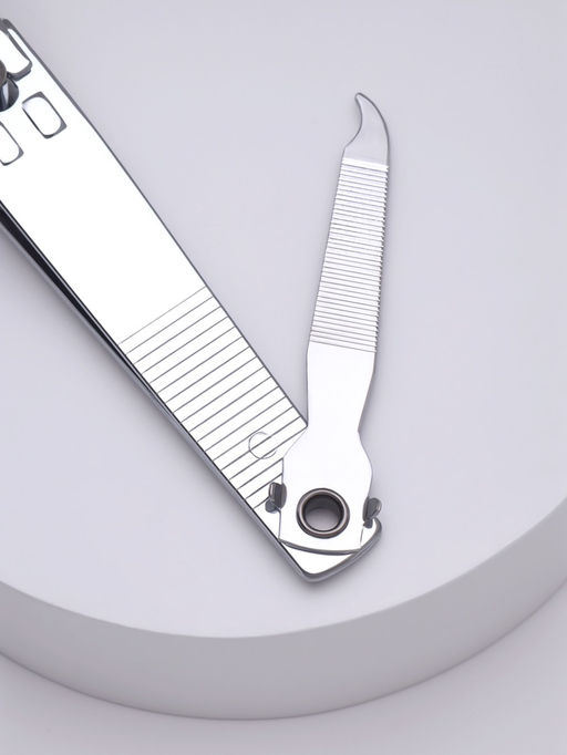 Цена за 6 шт. Кусачки книпсер педикюрные, с пилкой, 8 см, на блистере