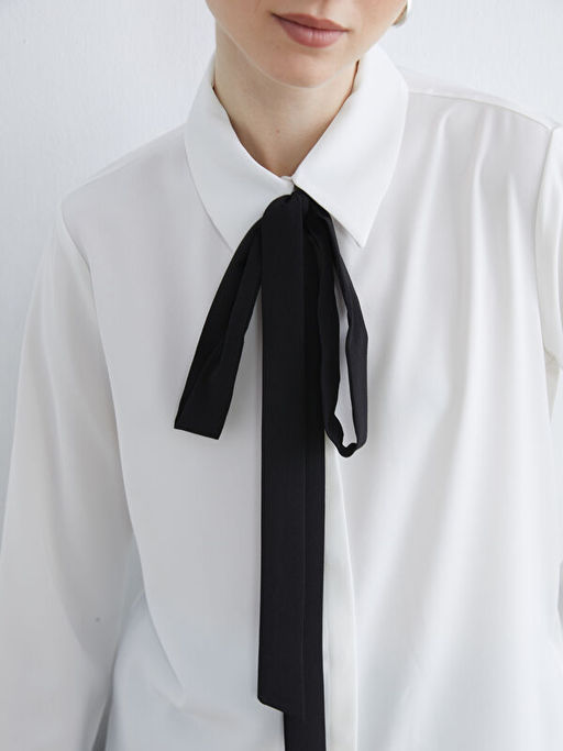 Fular Detayl? Kad?n G?mlek