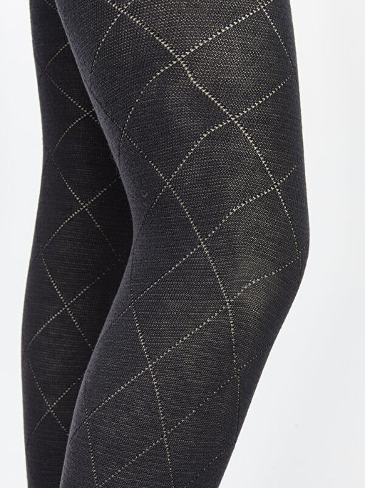 Desenli K?z ?ocuk K?lotlu ?orap 2li