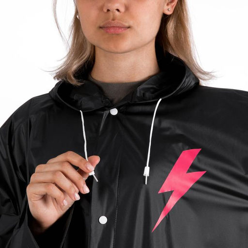 Дождевик-плащ Girl power, размер 42-48, 60 х 110 см, цвет чёрный