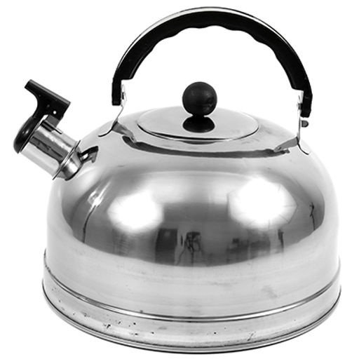 "Студентка" Чайник из нержавеющей стали 3,5л со свистком, ручка бакелитовая, в коробке (Китай) ДОПУСКАЮТСЯ незначительные дефекты: потертости, пятна, царапины. Товар возврату и обмену не подлежит.
