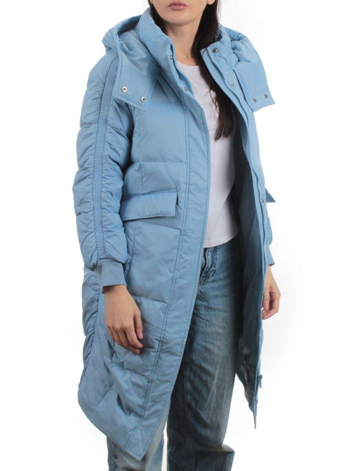 3064 BLUE Пуховик зимний женский (80% пух, 20% перо)