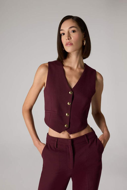 Блейзер с V-образным вырезом и застежкой на пуговицы Sorbe x DeFacto  фото 2