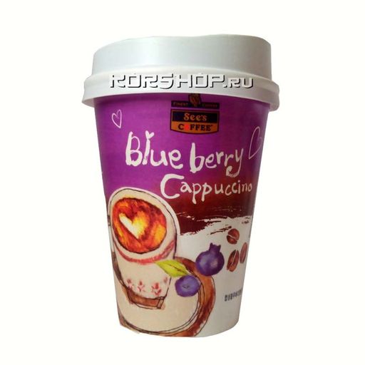 Корейский кофе Капучино Черника Sees Coffee, Корея 30 г Акция