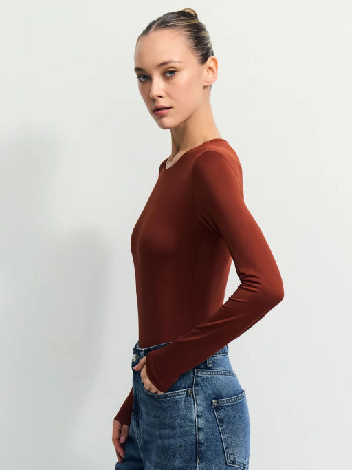 Базовое боди с длинным рукавом / Zarina