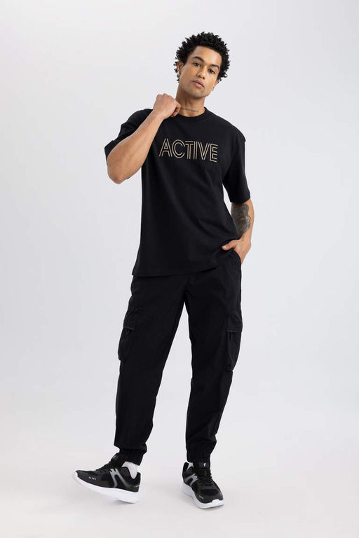 DeFactoFit Тканые брюки-карго оверсайз с карманами  фото 3