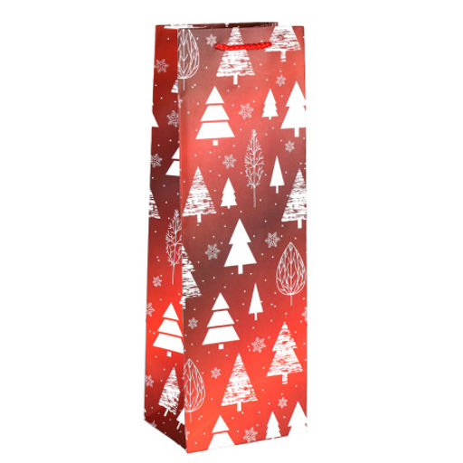 Цена за 12 шт. Пакет подарочный 12х36х9см под бутылку / 9068 /уп 12/600/Новый год - Галеонтрейд фото 7