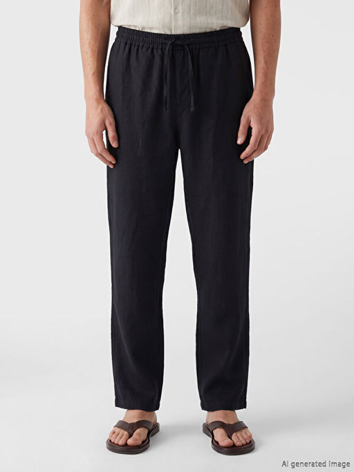 Брюки Regular Fit из льна мужские