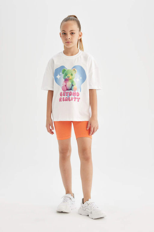 Байкерские тайтсы для девочек - Defacto фото 3