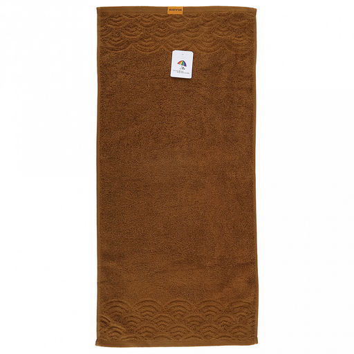 Полотенце махровое "Волна" 34х75см, хлопок 100%, горчичный (Китай)