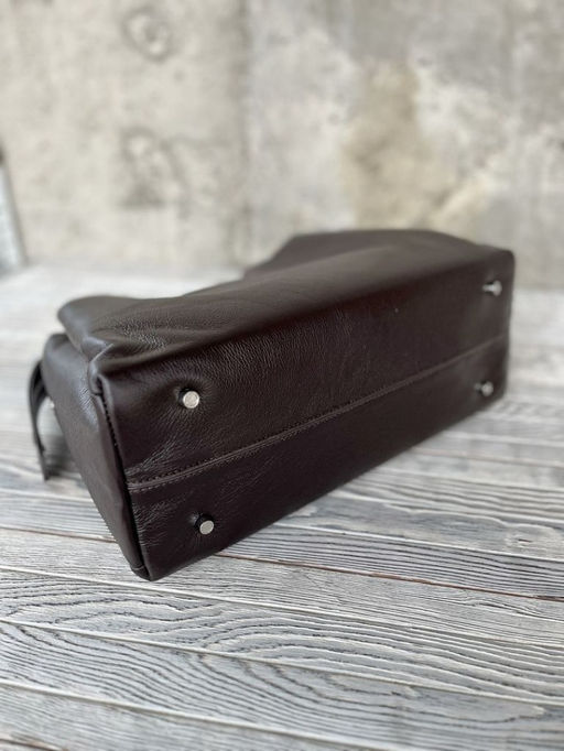 Женская кожаная сумка тоут 3120 Кофе - Sergio valentini фото 8