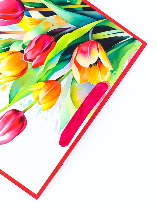 Цена за 2 шт. Пакет подарочный ламинированный вертикальный «С праздником!», M 25.5×30×9 см