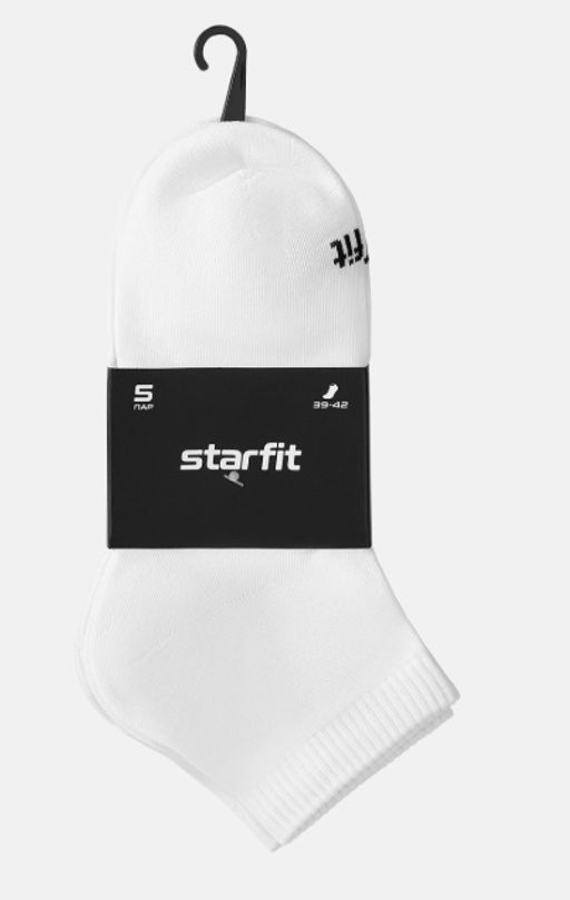 Носки спортивные Starfit Charge SCS2525PW, белый, 39-42, 5 пар фото 8