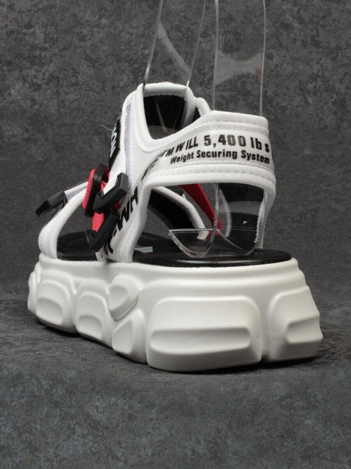 08-PED97-1 WHITE Босоножки (текстиль, стелька натуральная кожа)