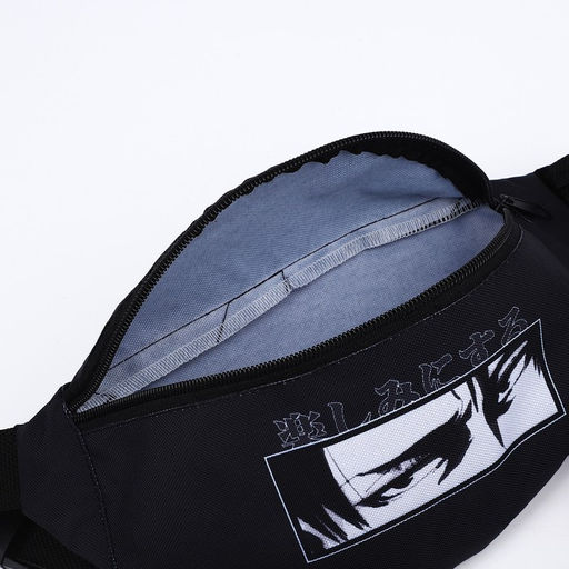 Сумка поясная Аниме, 32х8х15 см, отд на молнии, цвет чёрный - NAZAMOK KIDS фото 5