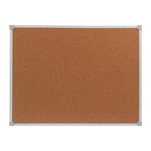 Доска пробковая А2, 45×60 см, Calligrata, в ПВХ рамке белого цвета