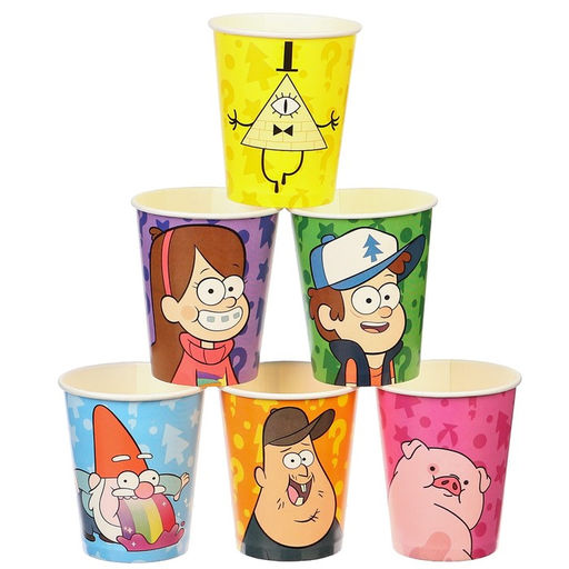 Стакан бумажный С Днем Рождения!, 250 мл, 6 штук, Гравити Фолз - Disney фото 9