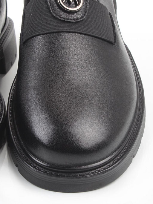 06-DHL164-1 BLACK Туфли женские (натуральная кожа)