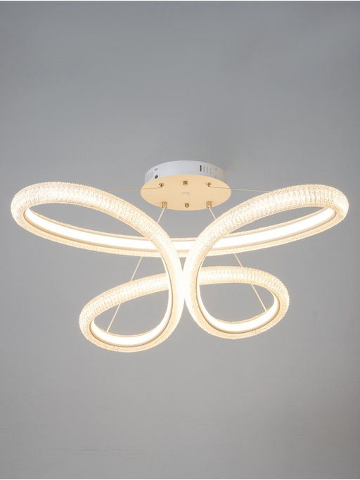 Люстра Carla 45 Вт LED 4000-6000К белая 15×65×62+120 см