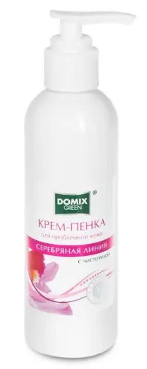 ДОМИКС Green Крем-ПЕНКА д/проблемн.кожи НаноСеребро и чистотел (Доз-200мл).12/102355