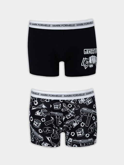 Трусы боксеры мужские черные в наборе, 2 шт - Mark formelle фото 9