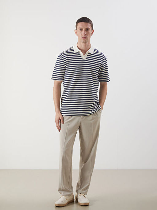 Polo Yaka ?izgili Erkek Ti??rt