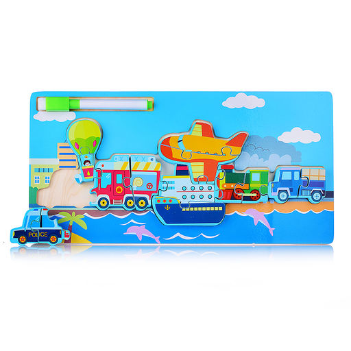 Пазл-вкладыш Транспорт - Щепочка фото 5