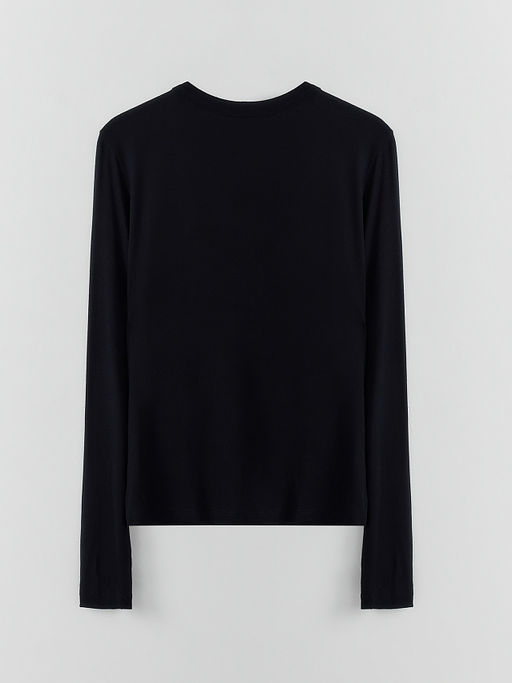 Джемпер женский черный прилегающего кроя - Mark formelle фото 6