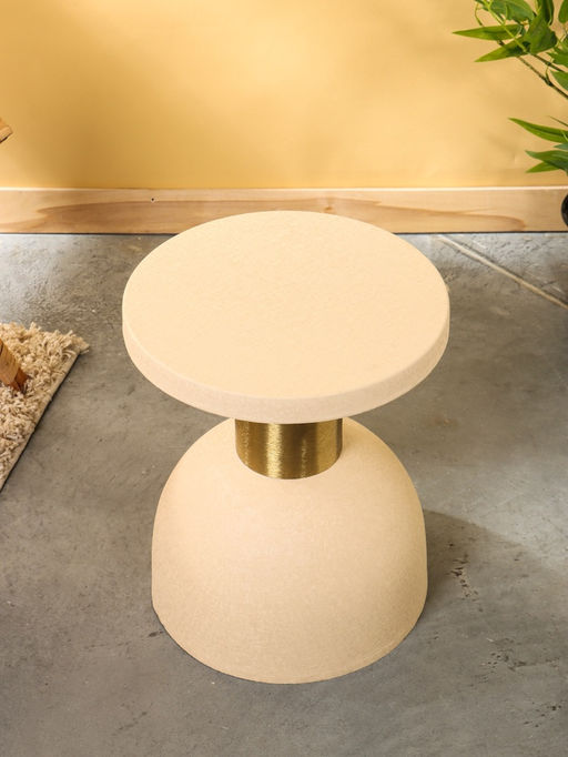 Столик кофейный «Песочные часы», 35×35×42.5 см, белый с золотом