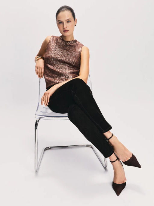 Джинсы SLIM с бархатистым эффектом / Zarina