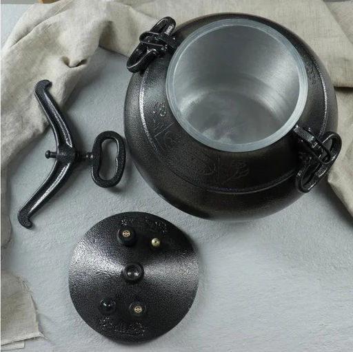 Казан (скороварка) 12,0 л Афганский, черный с боковыми ручками