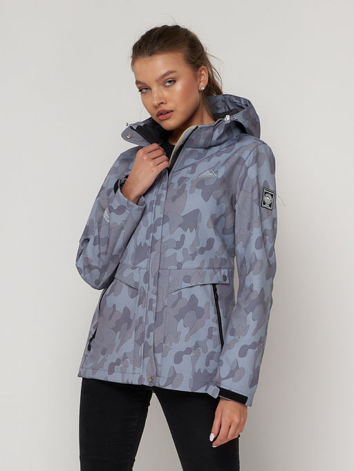 Ветровка MTFORCE женская softshell серого цвета 22005Sr  фото 14