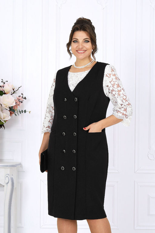 Сарафан Ninele 7443 угольный фото 5