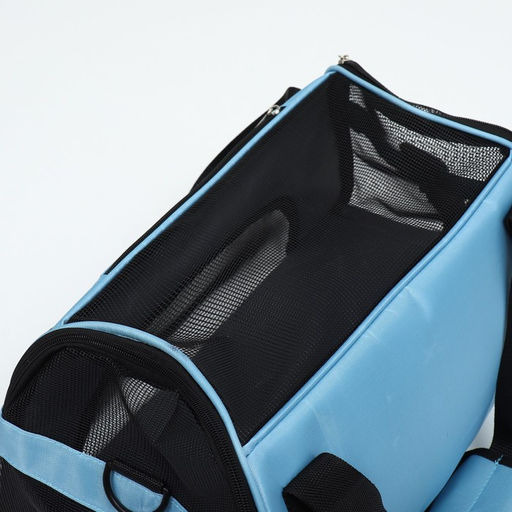 Сумка-переноска сетчатая, 48 х 26 х 31 см, голубая - Пижон фото 11