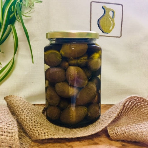 Оливки Арголида Премиум в рассоле EcoGreece, ст.б., 750г